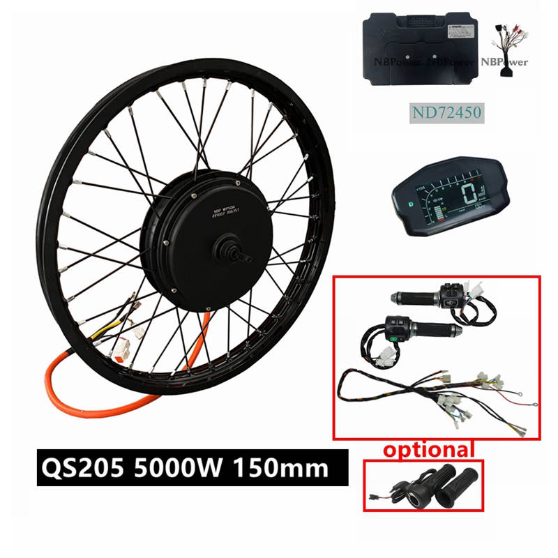 5000W Hub Motor Kit 72V - Zestaw do roweru elektrycznego NBpower/QS205 V3