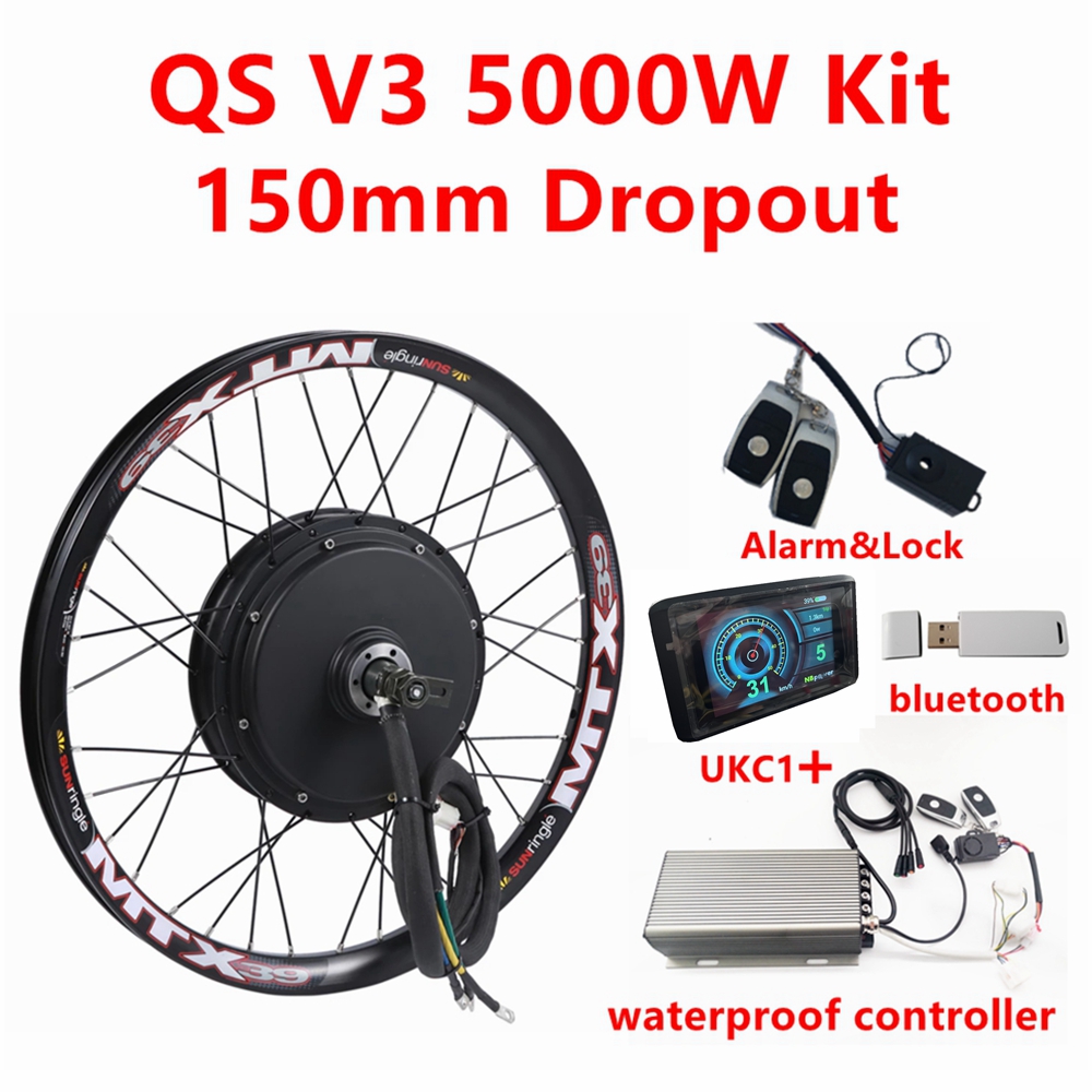 5000W Hub Motor Kit 72V - QS205 V3 48-72v 5000W 3.5T/5T tylne