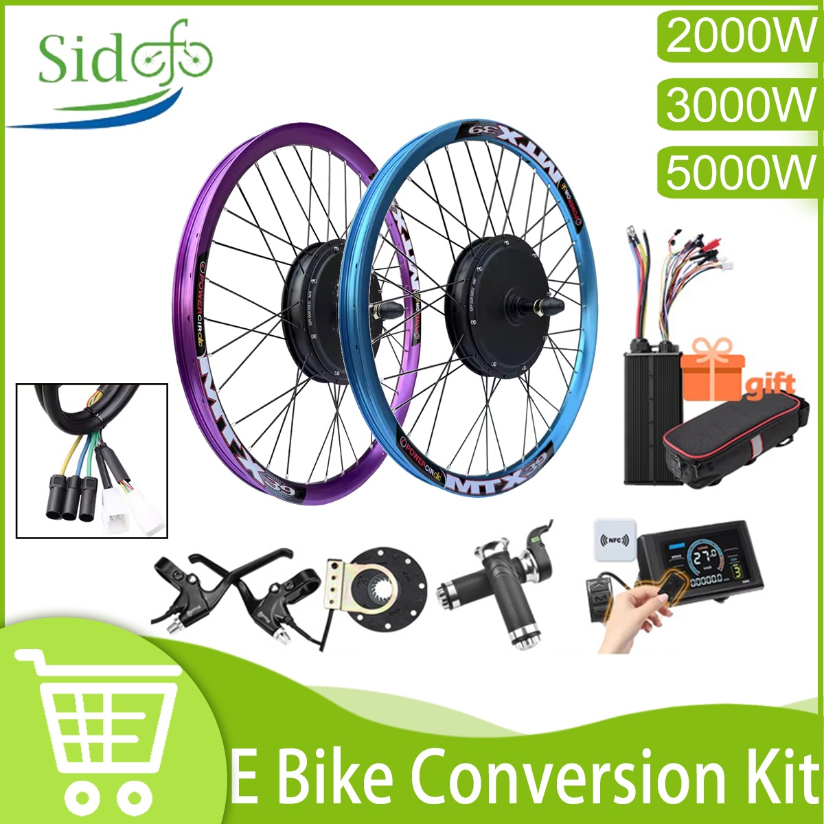 Nowy Zestaw do Konwersji Rower – 5000W Hub Motor Kit 72V recenzja i cena