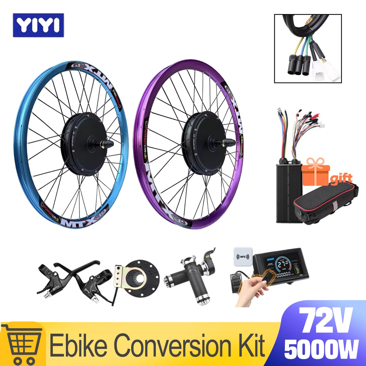 Nowy zestaw do konwersji rower – 5000W Hub Motor Kit 72V recenzja i cena