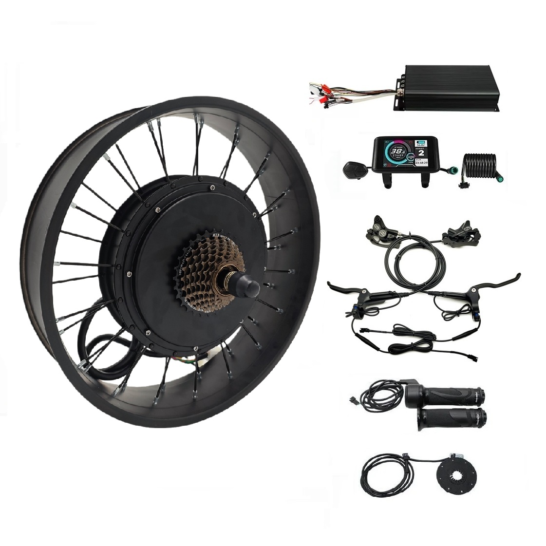 Zestawy do konwersji rowerów e – 5000W Hub Motor Kit 72V recenzja i cena