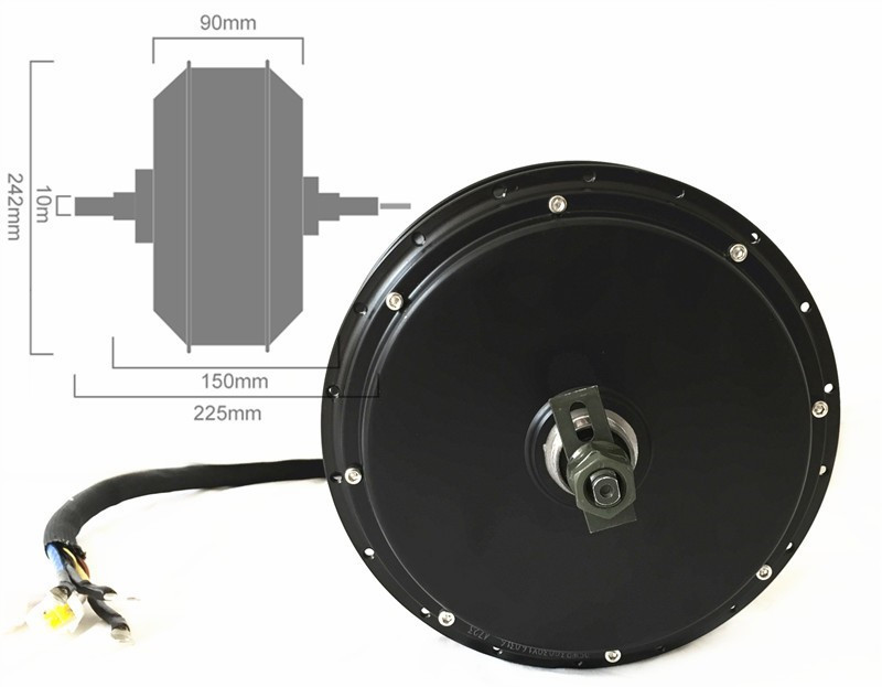 QS205 V3 48-72v 5000W 3.5T/5T  – 5000W Hub Motor Kit 72V recenzja i cena